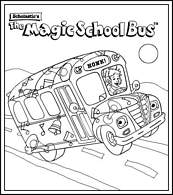 coloriage le bus magique